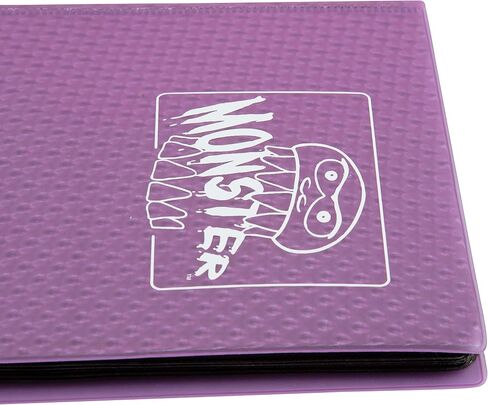 Monster Binder - 4 ألبوم بطاقة تداول الجيب - Holofoil Purple (جيوب مضادة للسرقة تحمل 160 بطاقة) in Kuwait