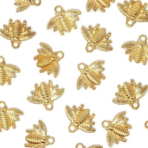 Honbay 50PCS Alloy Bee Honeybee Charm Pendants, DIY Craft Jewelry Making Accessory, 21x16mm (Antique bronze) in Saudi Arabia