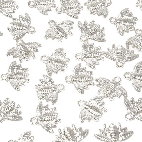 Honbay 50PCS Alloy Bee Honeybee Charm Pendants, DIY Craft Jewelry Making Accessory, 21x16mm (Antique bronze) in Saudi Arabia