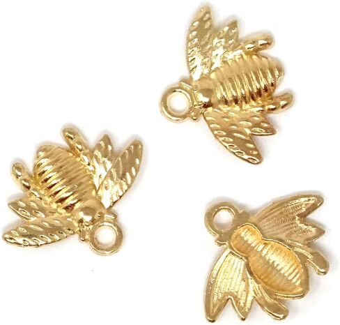 Honbay 50PCS Alloy Bee Honeybee Charm Pendants, DIY Craft Jewelry Making Accessory, 21x16mm (Antique bronze) in Saudi Arabia