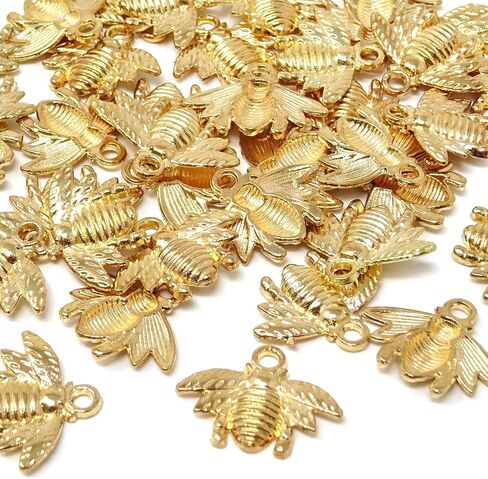 Honbay 50PCS Alloy Bee Honeybee Charm Pendants, DIY Craft Jewelry Making Accessory, 21x16mm (Antique bronze) in Saudi Arabia