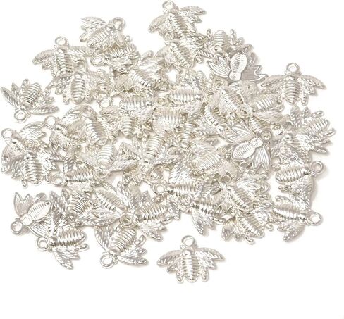 Honbay 50PCS Alloy Bee Honeybee Charm Pendants, DIY Craft Jewelry Making Accessory, 21x16mm (Antique bronze) in Saudi Arabia