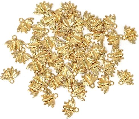 Honbay 50PCS Alloy Bee Honeybee Charm Pendants, DIY Craft Jewelry Making Accessory, 21x16mm (Antique bronze) in Saudi Arabia