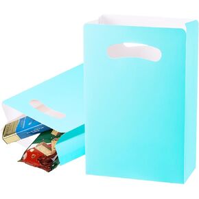 UnicoPak 15 Pack Pastel Goodie Bags Party Favor Bags Goody Bags for Birthday Party Candy Treat, 6x3x9 inches
