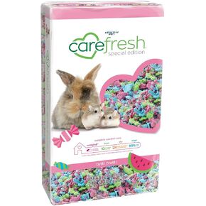 Carfresh 99 ٪ خالية من الغبار الورق الطبيعي الأبيض الفراش الصغير مع التحكم في الرائحة ، 10 لتر ، أبيض