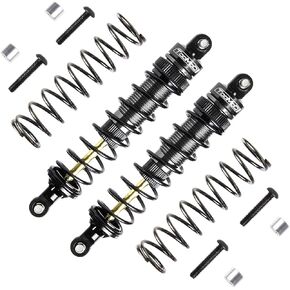 105mm RC Oil Shock Absorber Big Bore Damper for 1/10 Arrma, Slash 2WD, 4WD 4x4,Stampede,Rustler 4X4 VXL,Ford, Vorteks,etc. Parts Upgrade Replace（2Pcs）(Black)