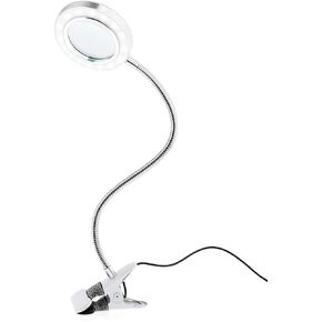 JimKing Magnifying Lamp, Tattoo Light Desk Lamp, LED Book Light with Clip, USB Bed Lamp for Reading, Tattoo, Make Up, Manicure