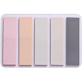 100 Pcs Sticky Index Tabs, Notes Flags Writable and Repositionable File Tabs Flags for Pages or Book Markers, Reading Notes, Classify File(Grey)