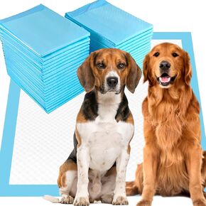 JUNYUHU Dog Pads Extra Large 40 Count ,34"x48"Dog Potty Pads Large,Pee Pads for Dogs Leak-Proof - Quick-Dry Surface - Absorbent- Disposable Dog and Puppy Pads for Training Dogs Cats, Rabbits