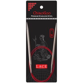 chiaogoo red lace circular eedle 80cm 2.50mm - 1pc