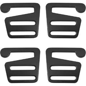 4PCS G String Buckle Webbing Adjustable Buckle Schoolbag Suitcase Bag Shoulder Bag Hardware Accessories Metal Buckle Black Inner Diameter 25.7mm Left 2 Right 2 for Fixing Bag Webbing Belt