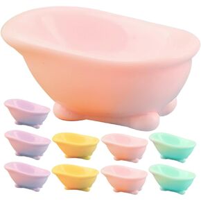 ifundom 10pcs Bathtub Micro Landscape Furniture Models Doll House Accessories Miniature Washing Bathtub Miniature Bathtub Decoration Tiny Bathtub Resin Three-Dimensional Material