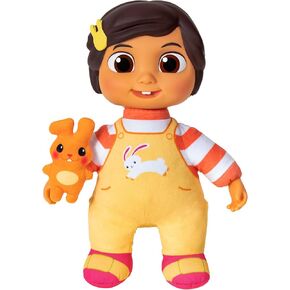 CoComelon My Friend Nina Doll, Soft Plush Body - Music, Sounds, and Phrases in Spanish and English - Attached Bunny Plush Included - Toys for Preschoolers