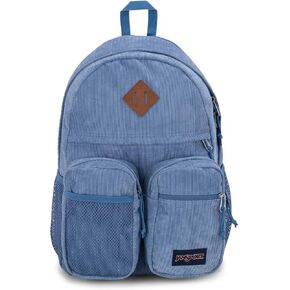 JanSport Granby Remix Backpack - Work, Travel, or Laptop Bookbag, Elemental Blue Corduroy