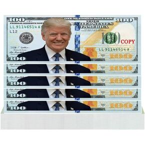 حزمة Yiqilafada من 100 Bills Donald Trump ، الرئيس دونالد ترامب مالي فاتورة كاملة الألوان والخلفية جعل أمريكا رائعة مرة أخرى
