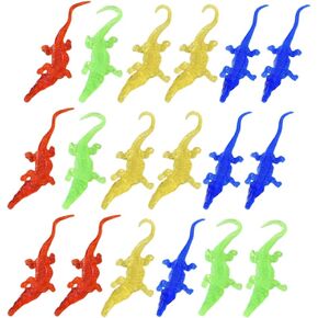 Toyandona Steffy Crocodile Toy ، 24pcs التماسيح التماسيح اللزج لعبة التماسيح ممتدة لزجاء أطفال أعياد الميلاد.