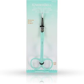 Kimberbell 6" Double Curve Appliqué Scissors - Precision Fabric Trimming for Machine Embroidery & Sewing, German Steel, Extra-Sharp Blades, Right-Handed Comfort Grip Scissors for Embroidery in Saudi Arabia