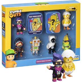 Stumble Guys Series 2 | Collectible Figures 8-Pack Deluxe Box | Includes 6 Iconic Characters + 2 Rare Hidden Figures | Must-Have Collectibles for Fans (Assortment B)