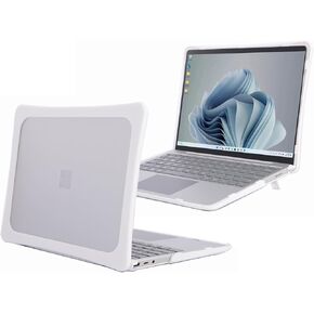 mCover Hybrid Case Compatible ONLY for 2020-2024 12.4" Microsoft Surface Laptop Go 3/2 / 1 (NOT Compatible with Any Other Surface Models) - White