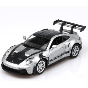 1/36 Scale Porsche 911 GT3 Diecast Car Models,Pull Back Vehicles Porsche 911 Toy Car,Cars Gifts for Boys Girls （Silver）