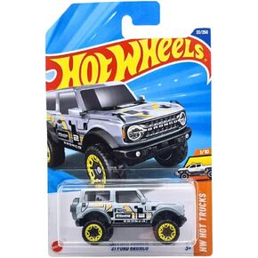 Hot Wheels 21 Ford Bronco, 1/10 Scale, Silver, HW Hot Trucks