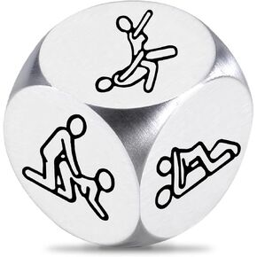 ONFAON Stocking Stuffers Food Decision Dice Decider for Couple,Valentines Day Gifts for Him Her Wedding Anniversary Steel Date Night Gifts for Husband Wife,Christmas Valentines Birthday for Women Men