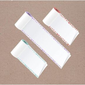 Poooliprint Colored Edges Paper 3 Rolls 57mm Thermal Paper for Poooli Pocket Printer (Sticky)