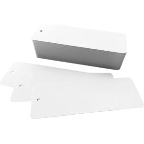 ITZAMNA White Blank Bookmarks with Hole for DIY Kids Craft School Teacher Supply Pack of 100