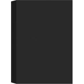 ورقة A4 CARDSTOCK ، 50 ورقة 250GSM للفنون والحرف ، والمكاتب والقرطاسية استخدام - أسود
