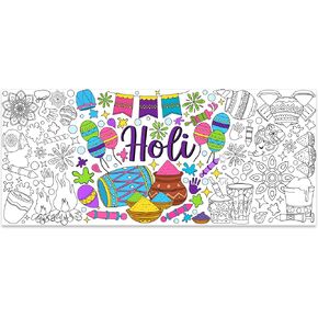 Dvbonike Jumbo Mandala Coloring Poster Giant Flower DIY Drawing Paper Craft in Kuwait