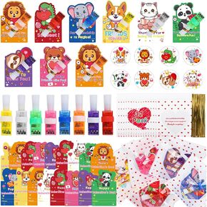 32 Pack Valentines Day Cards with LED Finger Projection Lights - Kids Party Supplies - Valentine's Day Party Classroom Prizes Exchange Gifts for Boys Girls
