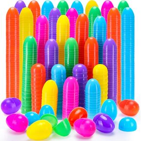 288 Easter Eggs -2.36" Bright Colors Plastic Easter Eggs Empty for Easter Hunt, Easter Basket Stuffers, Party Favor, Classroom Prize Supplies
