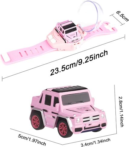 Watch Remote Control Car Toy for Kids,New Mini 2.4 Ghz Racing Game Wrist Cars Easter Toy with LED Light,Watches Remote Control Car for Boys and Girls Birthday Gifts,USB Charging,Blue in Saudi Arabia