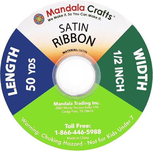 Mandala Crafts Hot Pink 3 Inch Satin Ribbon for Crafts, 25 Yards in Saudi Arabia