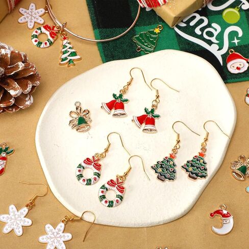 SANNIX 110Pcs St. Patrick's Day Charms St. Patrick's Shamrock Charms Green Charms Gold Enamel Charms for Jewelry Making Bracelets Necklaces Earrings Craft in Kuwait