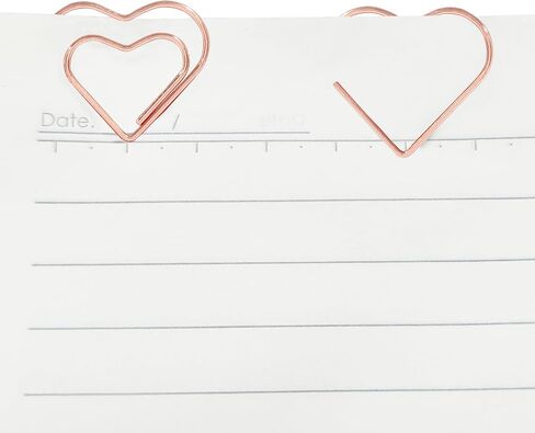 Hitefu 100 Pcs Love Heart Shaped Clips, Mini Cute Paper Clips, Tiny Paper Clips for Decoration, Organization, Bookmarks, School (Silver) in Saudi Arabia