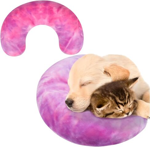 Dog Neck Pillow, Dog Cat Calming Pillow Soft, Fluffy Cozy Pet Body Pillow,Anxiety Relief Pillow for Joint Relief Sleeping Improve in Saudi Arabia