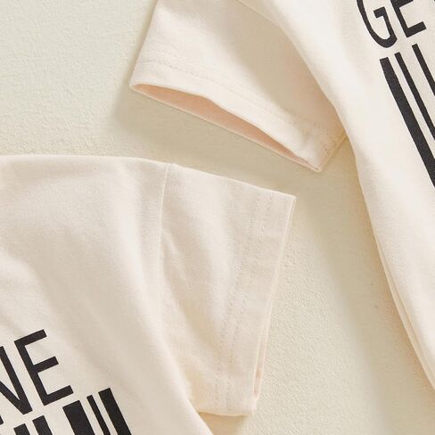 Eadrioss Baby Boy Girl Summer Clothes Unisex Twins Funny Letter Print Romper Sweatshirt Onesie Bodysuit Twins Baby Gifts in Kuwait