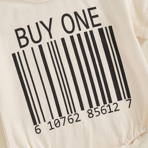 Eadrioss Baby Boy Girl Summer Clothes Unisex Twins Funny Letter Print Romper Sweatshirt Onesie Bodysuit Twins Baby Gifts in Kuwait