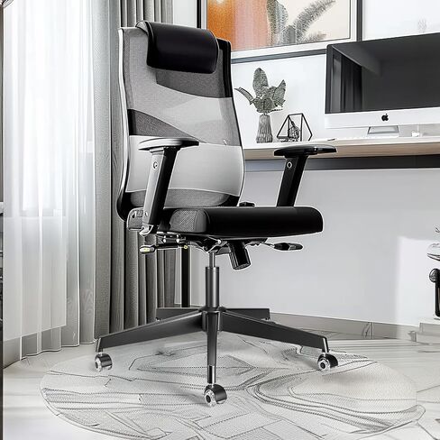 MASTERY MART 28" Heavy Duty Office Chair Base Replacement Parts, 2500 Lbs, Desk Chair Reinforced Metal Leg with Universal Gas Cylinder Hole and Casters Sockets, Matte Black in Saudi Arabia