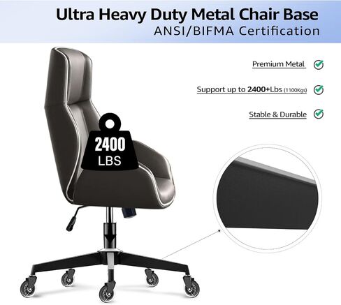 MASTERY MART 28" Heavy Duty Office Chair Base Replacement Parts, 2500 Lbs, Desk Chair Reinforced Metal Leg with Universal Gas Cylinder Hole and Casters Sockets, Matte Black in Saudi Arabia