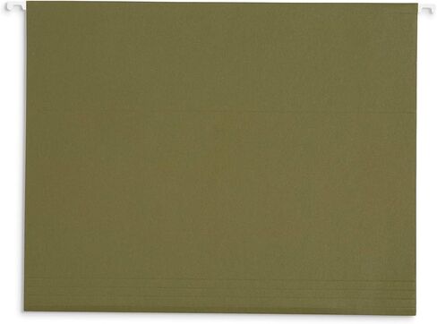 Blue Summit Supplies Hanging File Folders, 75 Pack, Reinforced Hanging Folders Letter Size, Standard File Folders for Filing Cabinet, Hanging File Organizer, Green in Kuwait