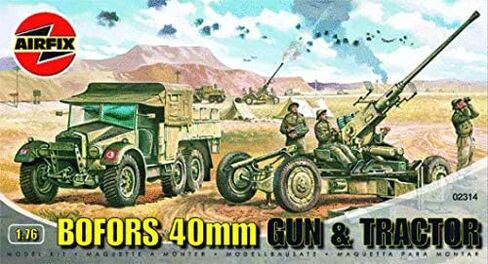 Airfix Vintage Classics Set - A02303V 88mm Gun & Tractor - Plastic Model Motor Vehicle Kits for Adults & Children 8+, Set Includes 114 Pieces, Sprues & Decals - 1:76 Scale Model Vehicle Set in Saudi Arabia