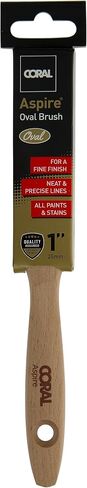 31748 Aspire Paint Brush مجموعة 4 قطع - شركة احترافية مستقيمة البيضاوي للتشطيب الدقيق السريع - 1.5 "، 2" زاوية/قادة - فرش الطلاء للجدران ، الطلاء المنزلي ، المستحلب/اللمعان ، FSC Wood in Kuwait