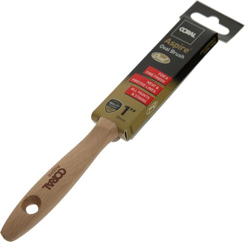 31748 Aspire Paint Brush مجموعة 4 قطع - شركة احترافية مستقيمة البيضاوي للتشطيب الدقيق السريع - 1.5 "، 2" زاوية/قادة - فرش الطلاء للجدران ، الطلاء المنزلي ، المستحلب/اللمعان ، FSC Wood in Kuwait