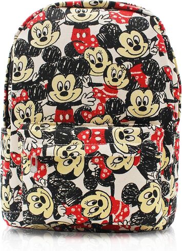 Mickey Minnie Comic Style Canvas Casual Daypack with 15 in Laptop Storage Compartment in Saudi Arabia