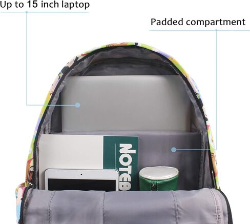 Mickey Minnie Comic Style Canvas Casual Daypack with 15 in Laptop Storage Compartment in Saudi Arabia