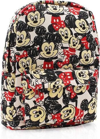 Mickey Minnie Comic Style Canvas Casual Daypack with 15 in Laptop Storage Compartment in Saudi Arabia