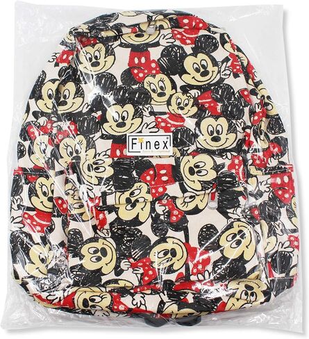 Mickey Minnie Comic Style Canvas Casual Daypack with 15 in Laptop Storage Compartment in Saudi Arabia