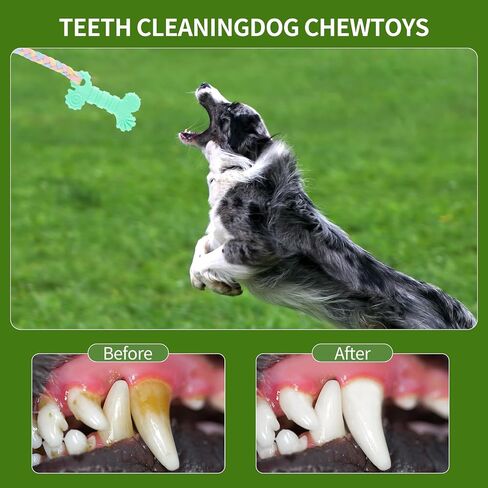 6 PCS Puppy Chew Toys for Teething Small Breed, Puppy Teething Ring, Soft Rubber Durable Dog Teething Toys, Rope Dog Toys, Funny Interactive Toy, Puppy Toys for Small Puppies, Dog Toys Set (Style 3) in Kuwait